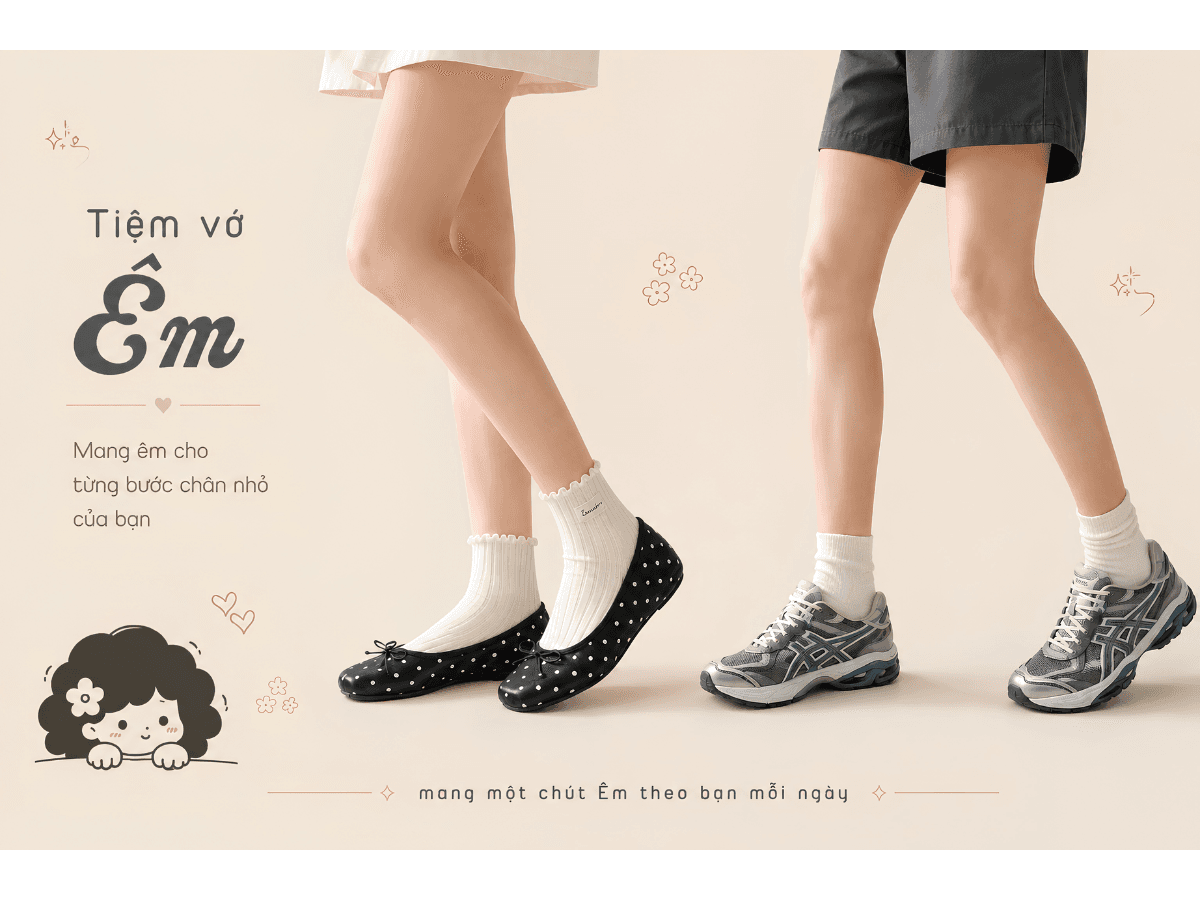 Đôi vớ của Tiệm trong một góc nhỏ ấm áp